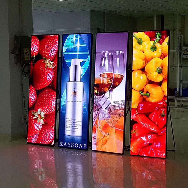 P3室内高清电子海报镜子易拉宝LED广告机