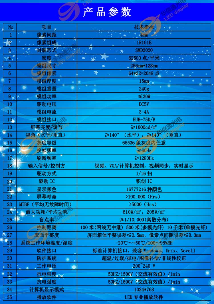 P4室内高清圆柱柔性LED异形屏参数