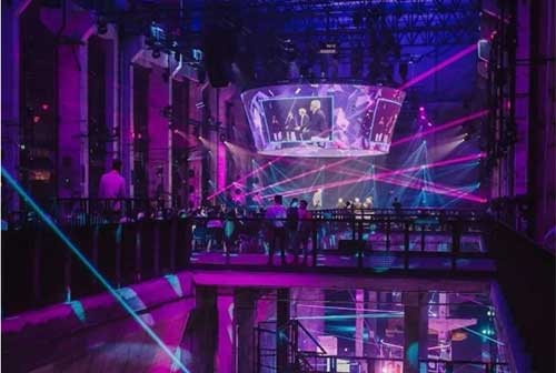 创意发布会多面体环形LED透明屏