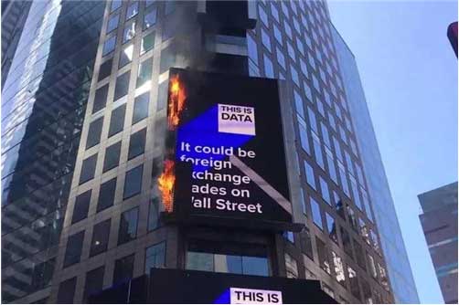 这次纽约时代LED电子大屏幕是真的火了